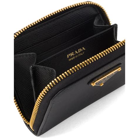 Prada saffiano card wallet